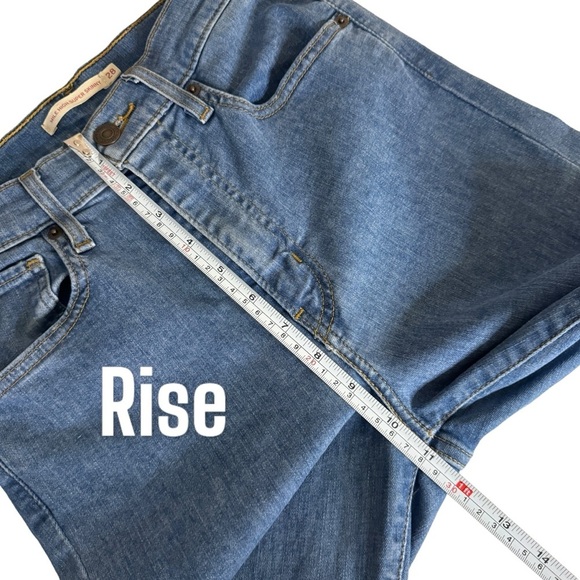 Levi’s Mile High Super Skinny raw hem denim jeans women’s 28 - Picture 10 of 11